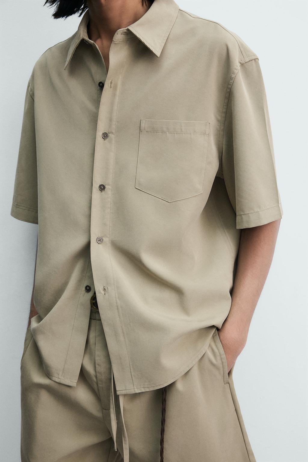 РУБАШКА  С ЭФФЕКТОМ ПОТЕРТОСТИ