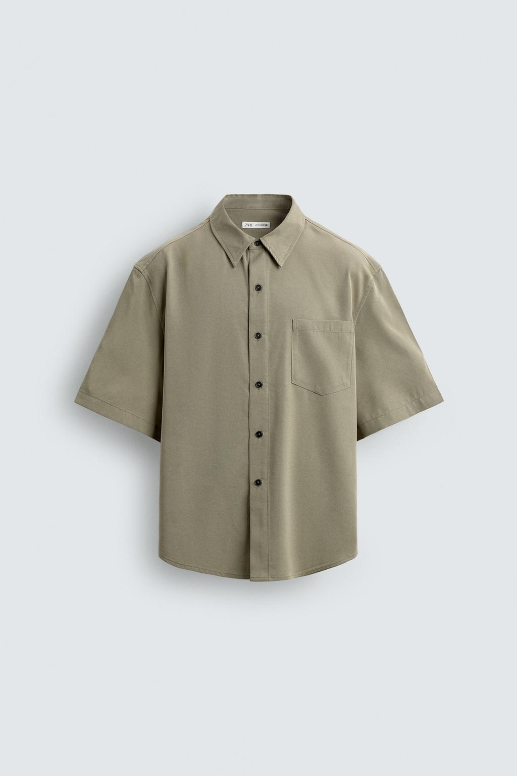 РУБАШКА  С ЭФФЕКТОМ ПОТЕРТОСТИ