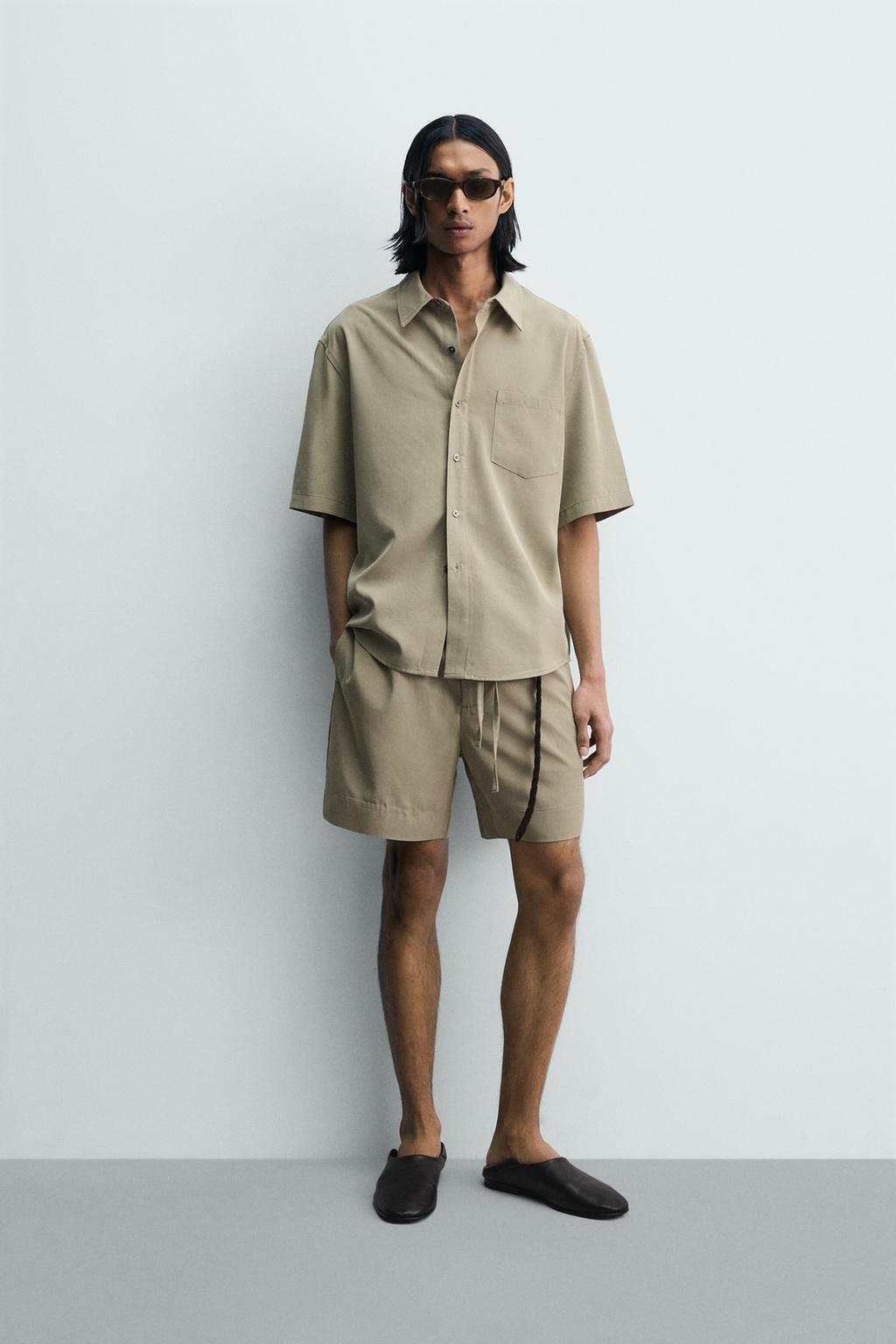 РУБАШКА  С ЭФФЕКТОМ ПОТЕРТОСТИ