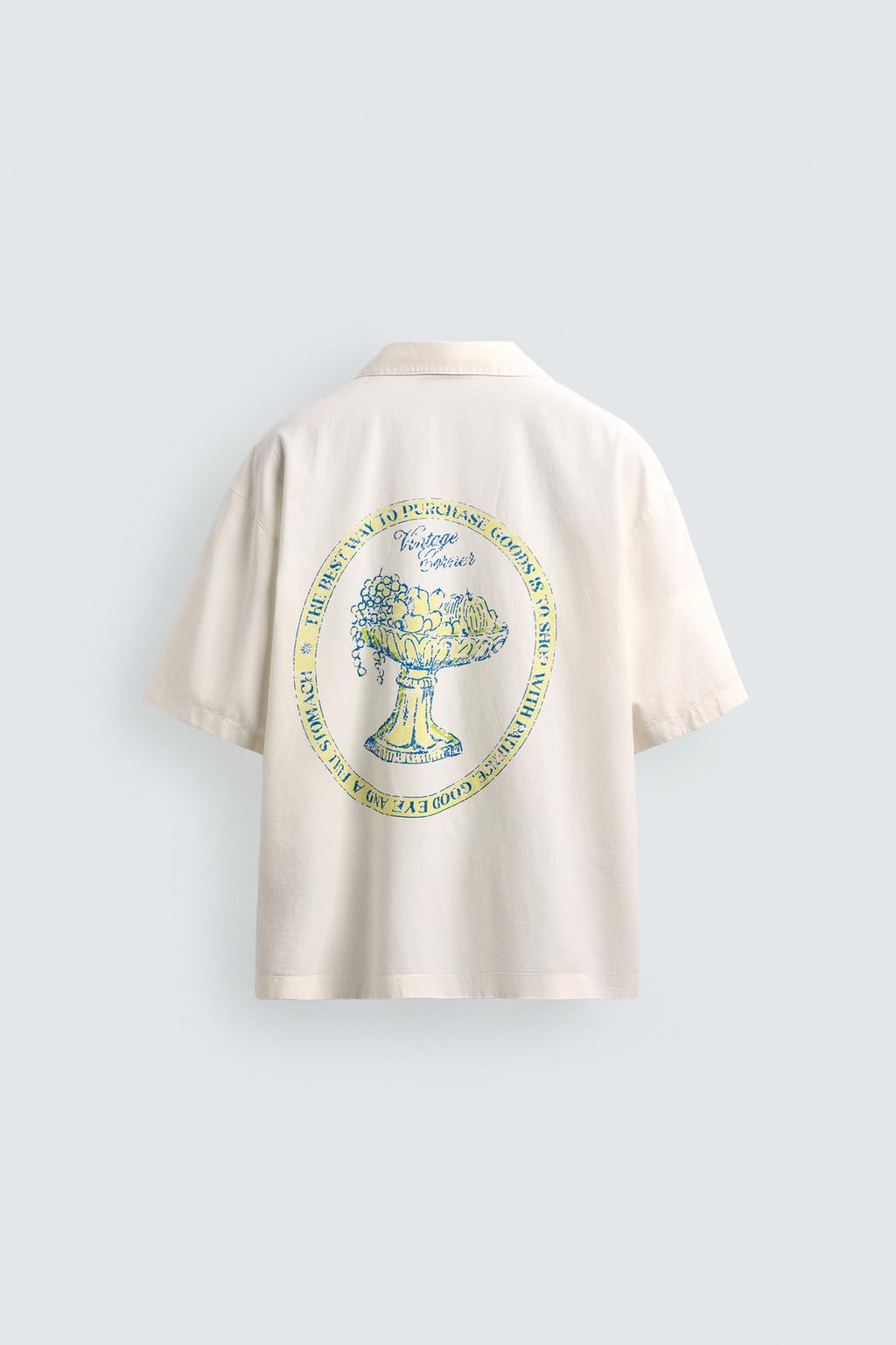 РУБАШКА  ИЗ ЛИОЦЕЛЛА И ХЛОПКА С ПРИНТОМ