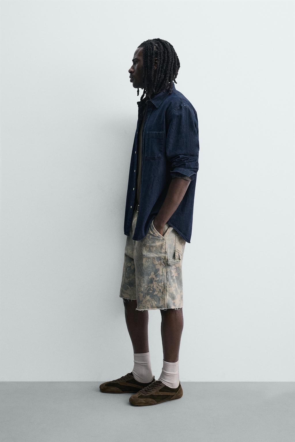 ШОРТЫ КАРГО С ЦВЕТОЧНЫМ ПРИНТОМ