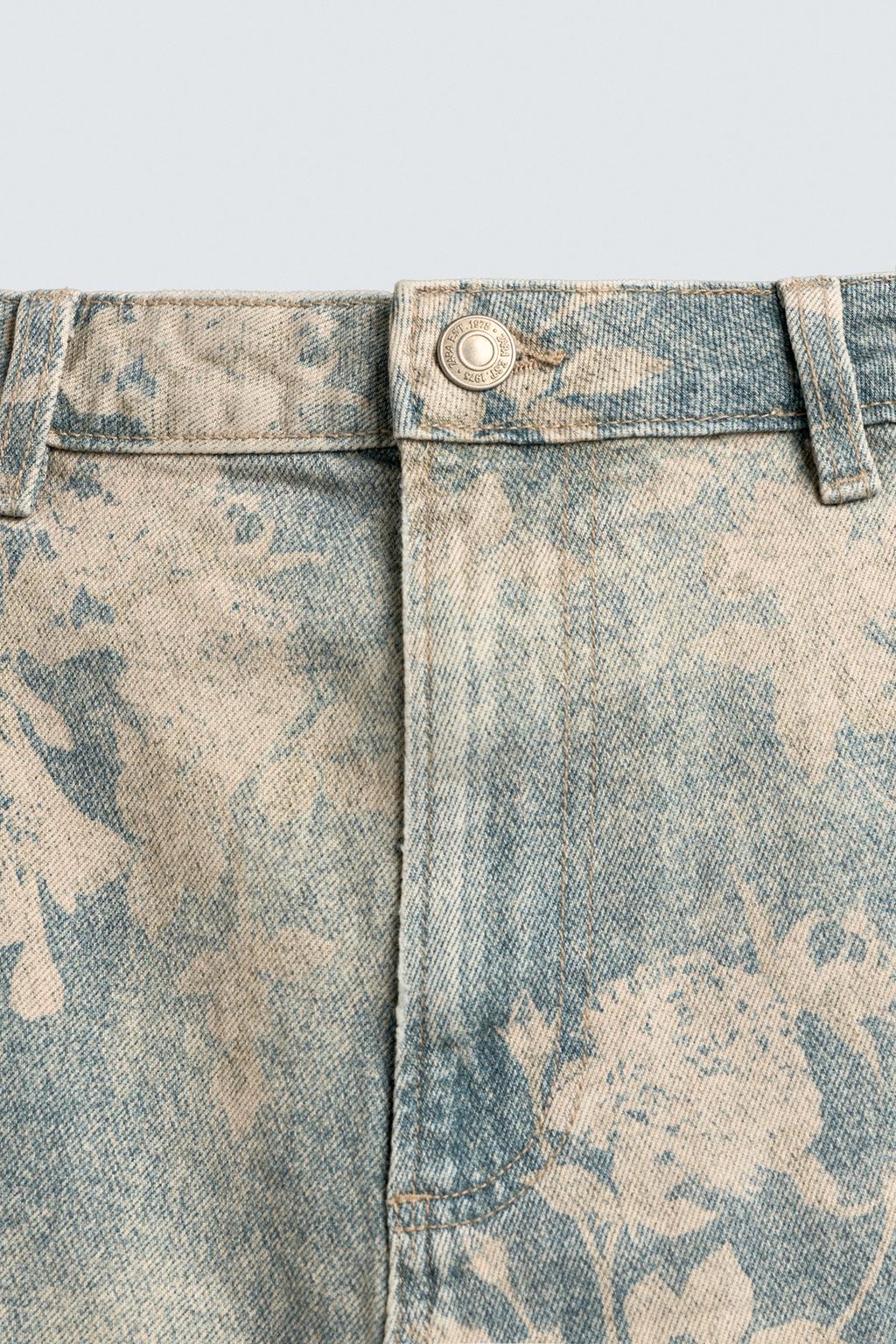 ШОРТЫ КАРГО С ЦВЕТОЧНЫМ ПРИНТОМ