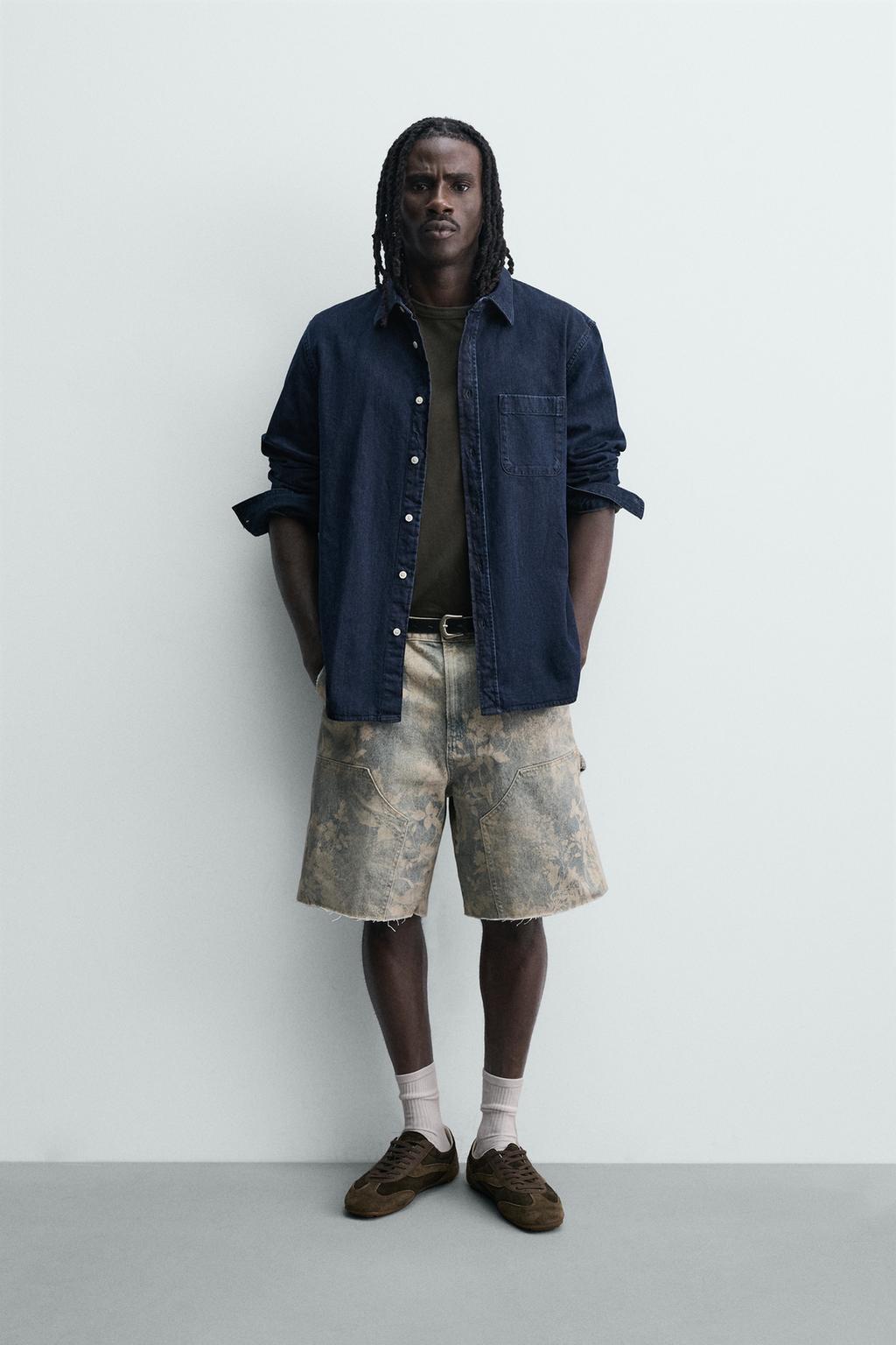 ШОРТЫ КАРГО С ЦВЕТОЧНЫМ ПРИНТОМ