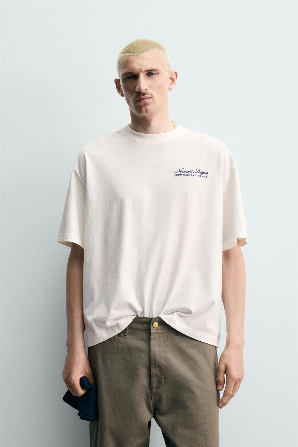 ФУТБОЛКА С КОМБИНИРОВАННЫМ МОРСКИМ ПРИНТОМ