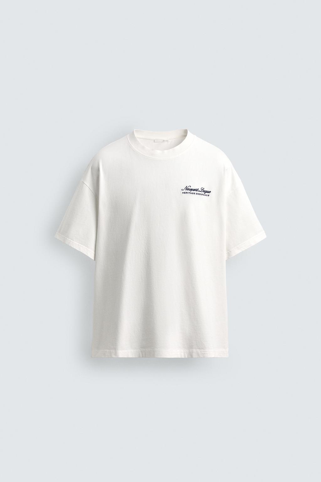 ФУТБОЛКА С КОМБИНИРОВАННЫМ МОРСКИМ ПРИНТОМ