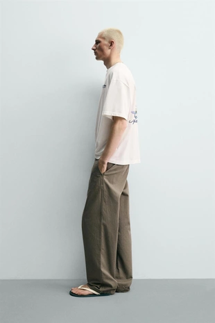 Футболка с комбинированным морским принтом