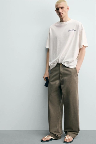 Футболка с комбинированным морским принтом- Заказать в России