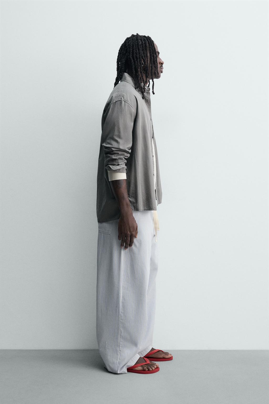 БРЮКИ свободного кроя В ПОЛОСКУ