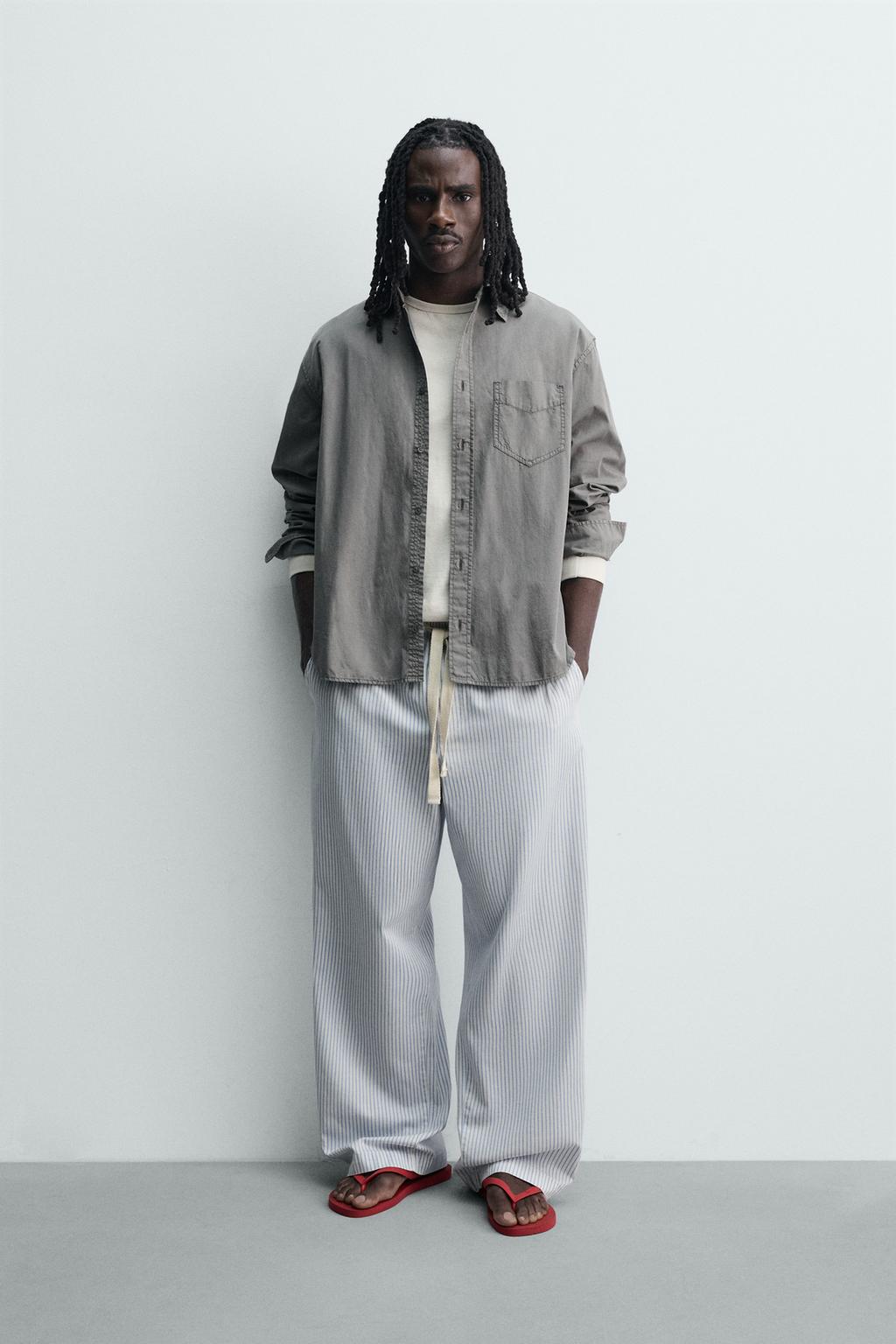 БРЮКИ свободного кроя В ПОЛОСКУ