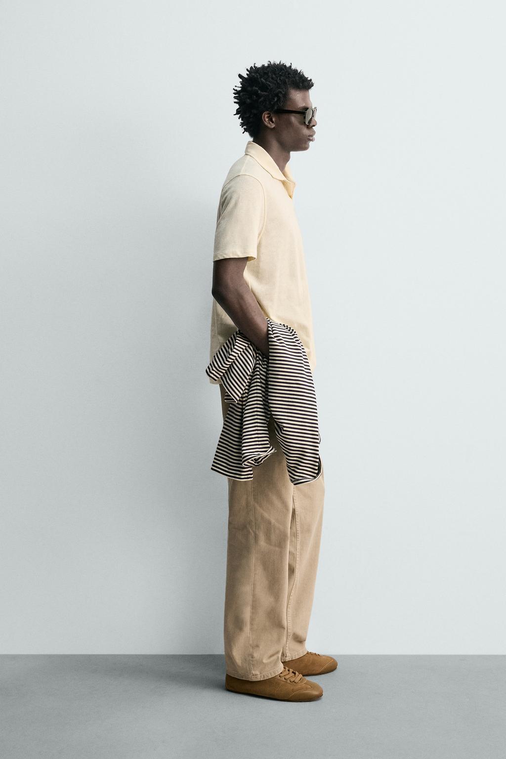 ПОЛО стандартной посадки ИЗ ХЛОПКА И ЛЬНА