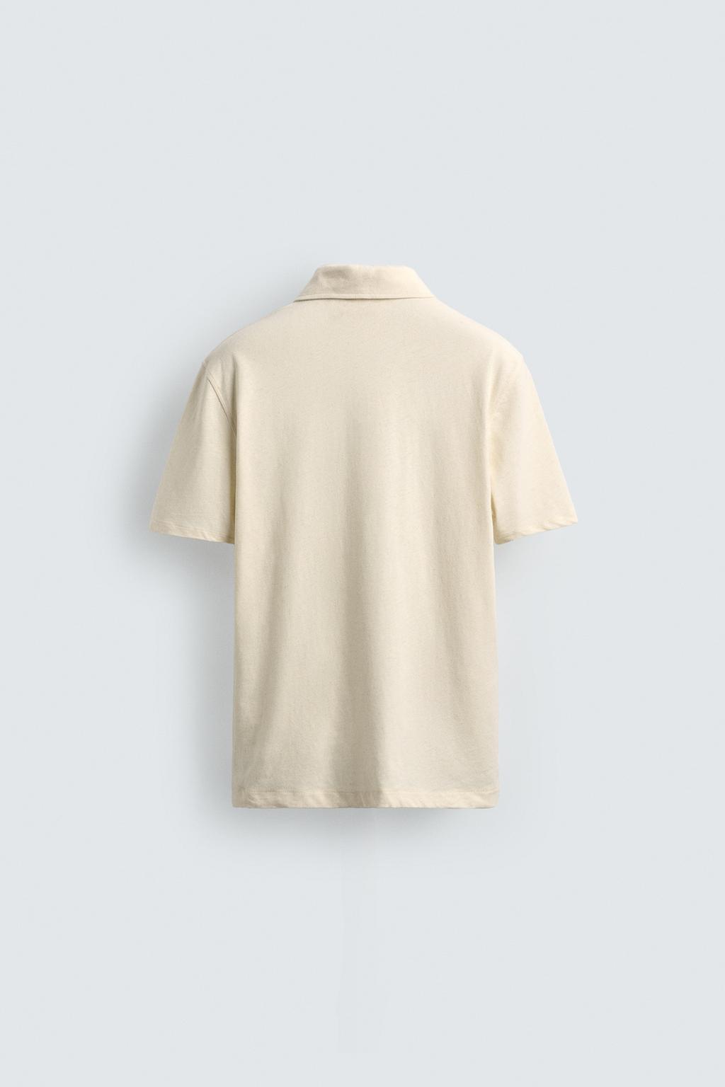 ПОЛО стандартной посадки ИЗ ХЛОПКА И ЛЬНА