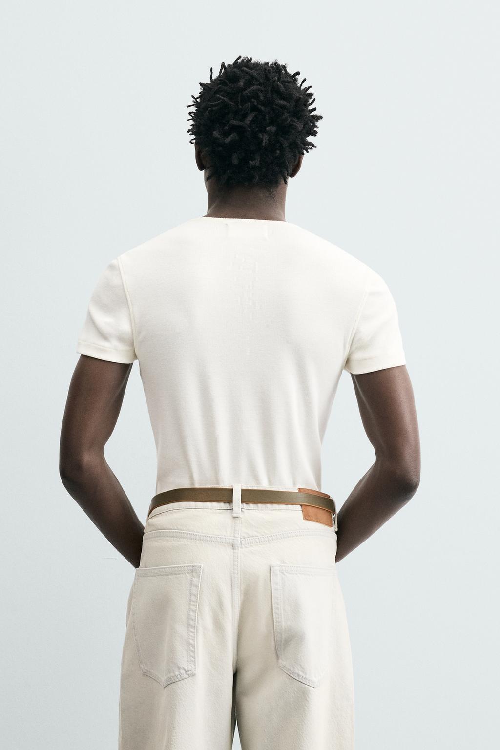 ФУТБОЛКА В РУБЧИК С ВОРОТНИКОМ НА ПУГОВИЦАХ