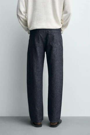 Джинсы прямого кроя из хлопка и конопли- Заказать в России