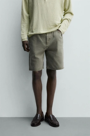 Джинсовые шорты стандартной посадки- Заказать в России