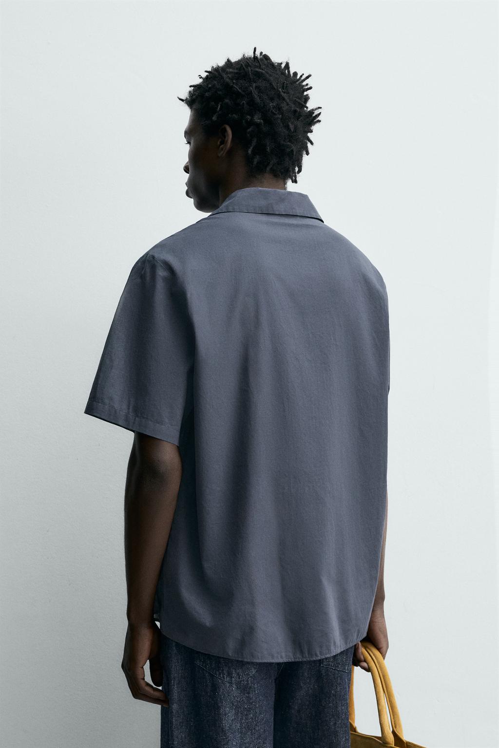 РУБАШКА стандартной посадки ИЗ ХЛОПКОВОГО ВУАЛЯ