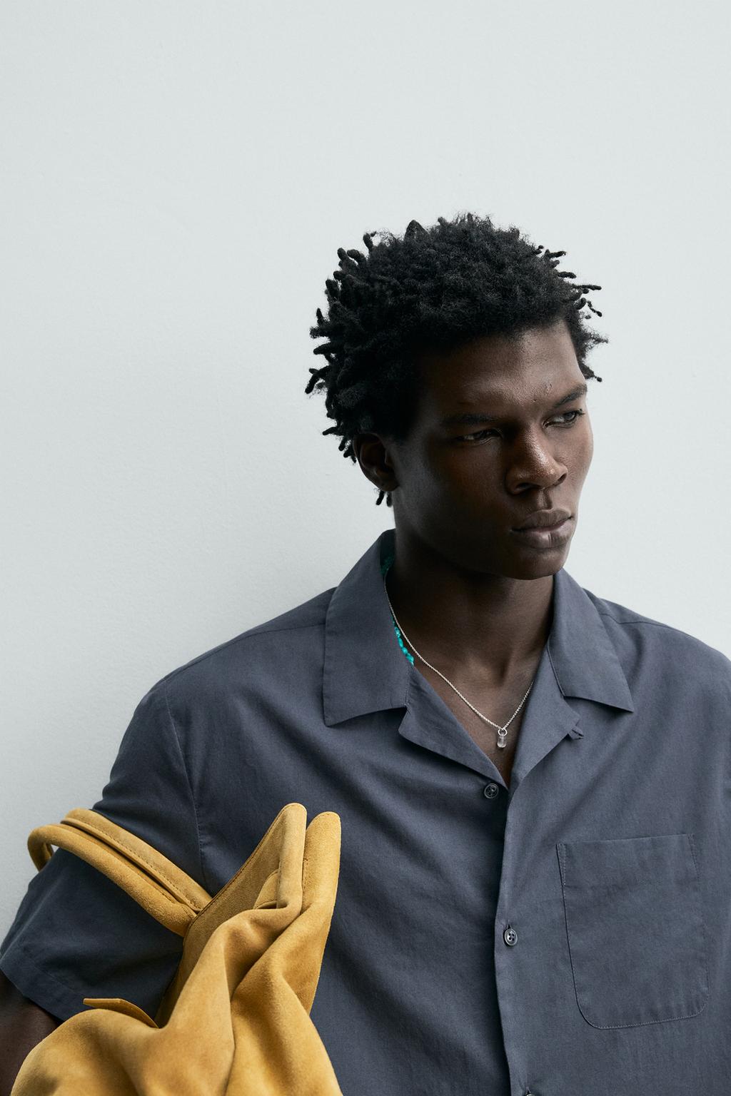 РУБАШКА стандартной посадки ИЗ ХЛОПКОВОГО ВУАЛЯ