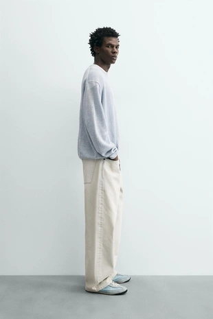 Свитер стандартной посадки из 100% льна