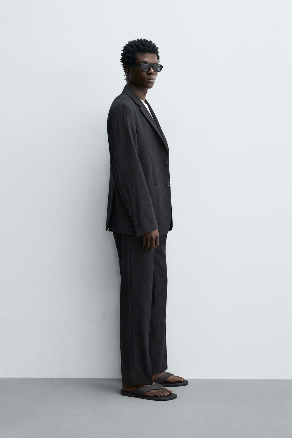 КОСТЮМНЫЙ БЛЕЙЗЕР ИЗ 100% ШЕРСТИ С РЕЛЬЕФНЫМ УЗОРОМ