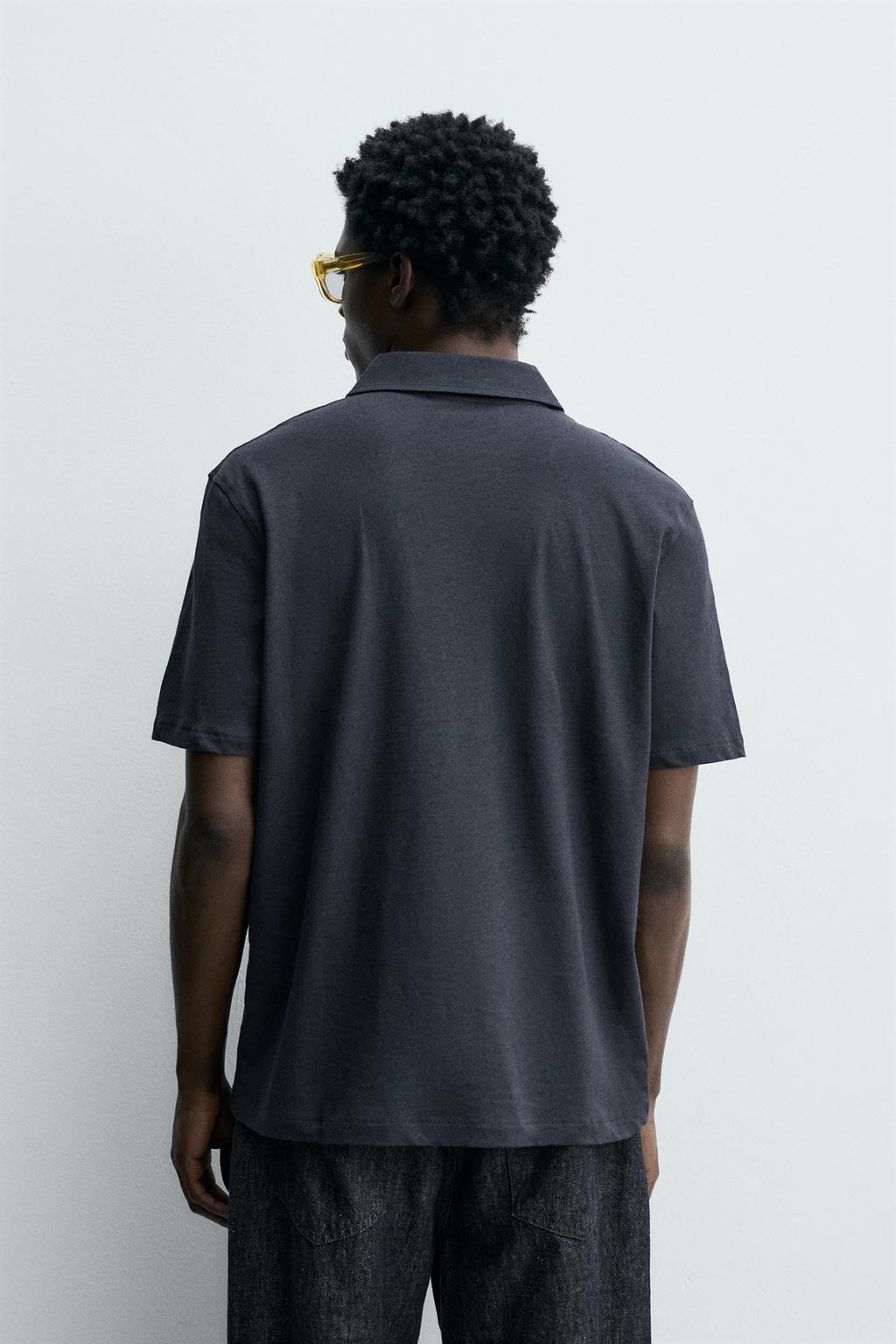 ПОЛО стандартной посадки ИЗ ХЛОПКА И ЛЬНА