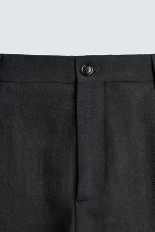 Костюмные брюки из 100% шерсти с рельефной тканью- Заказать в России