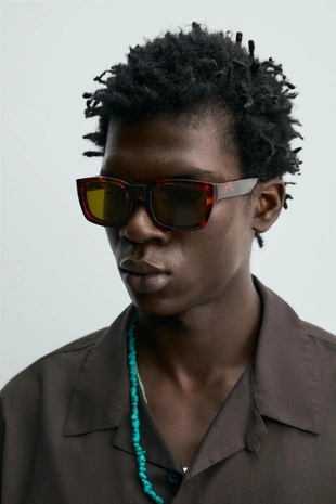 Рубашка стандартной посадки из хлопкового вуаля- Заказать в России