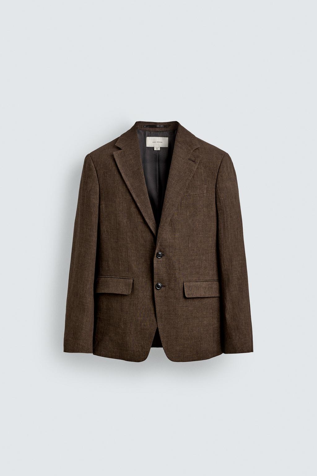 КОСТЮМНЫЙ БЛЕЙЗЕР ИЗ 100% ЛЬНА