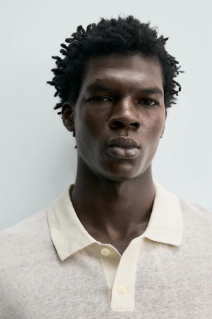 Поло из шелка и льна- Заказать в России