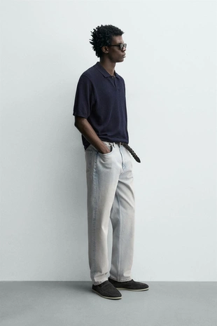 Поло из шелка и льна- Заказать в России