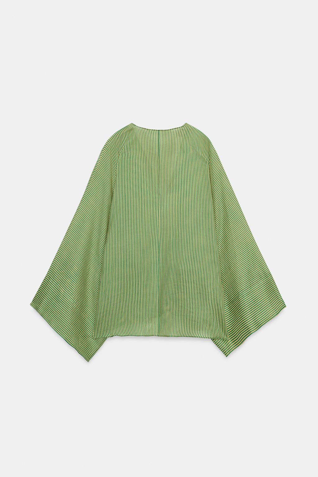 РУБАШКА В ПОЛОСКУ ИЗ РАМИ — коллекция Zara «ZW»