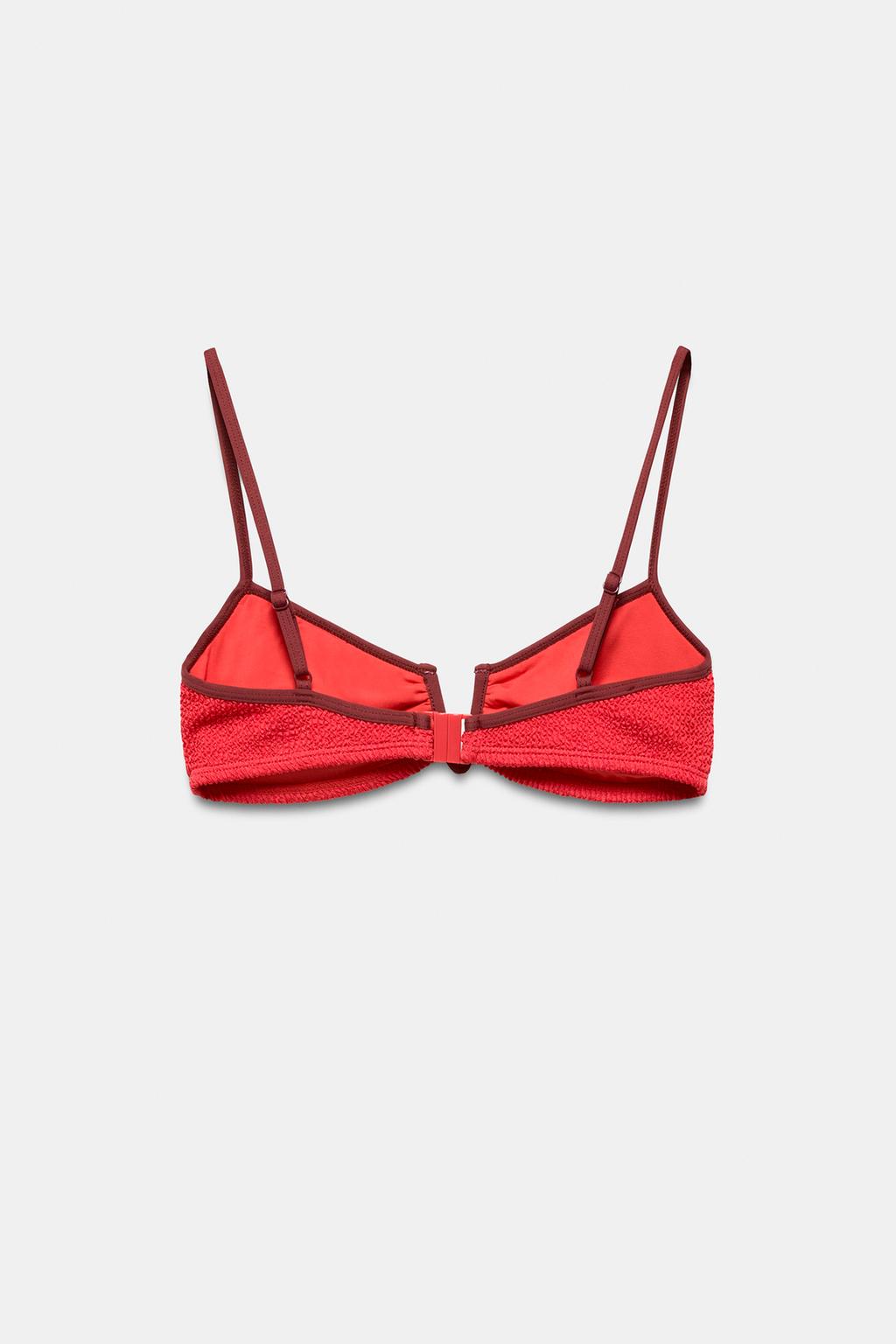 ВЕРХ КУПАЛЬНИКА-БИКИНИ ИЗ КОНТРАСТНОЙ ТКАНИ