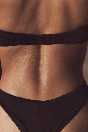 Трусы-бикини с драпировкой- Заказать в России