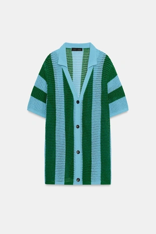 Трикотажное поло в полоску- Заказать в России