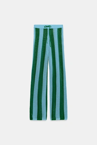 Трикотажные брюки в полоску- Заказать в России