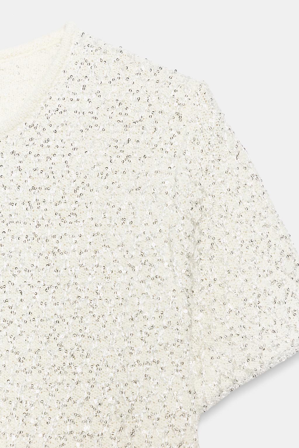 КАРДИГАН С ПАЙЕТКАМИ И БЛЕСТЯЩЕЙ НИТЬЮ