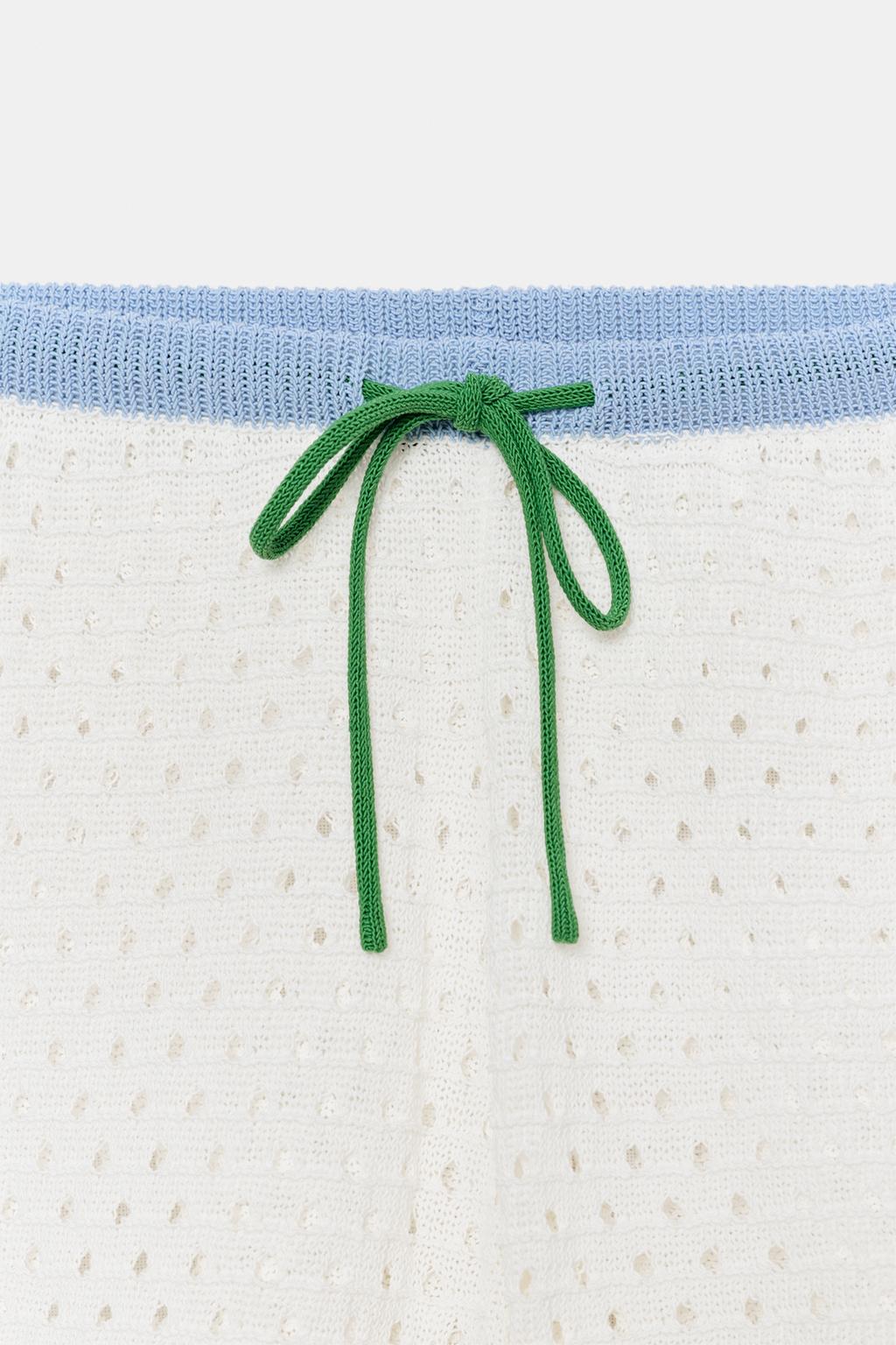 ШОРТЫ ИЗ АЖУРНОГО ТРИКОТАЖА