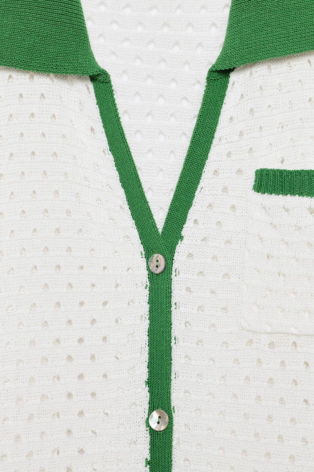 ПОЛО ВЯЗАНЫЙ АЖУРНЫЙ