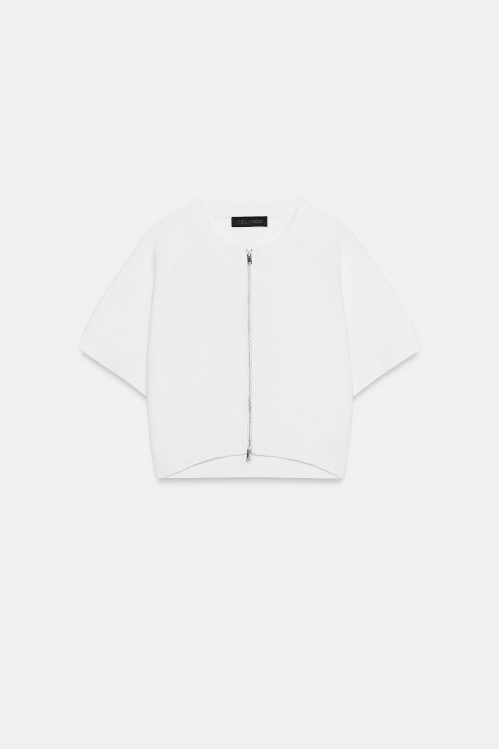 УКОРОЧЕННЫЙ КАРДИГАН НА МОЛНИИ