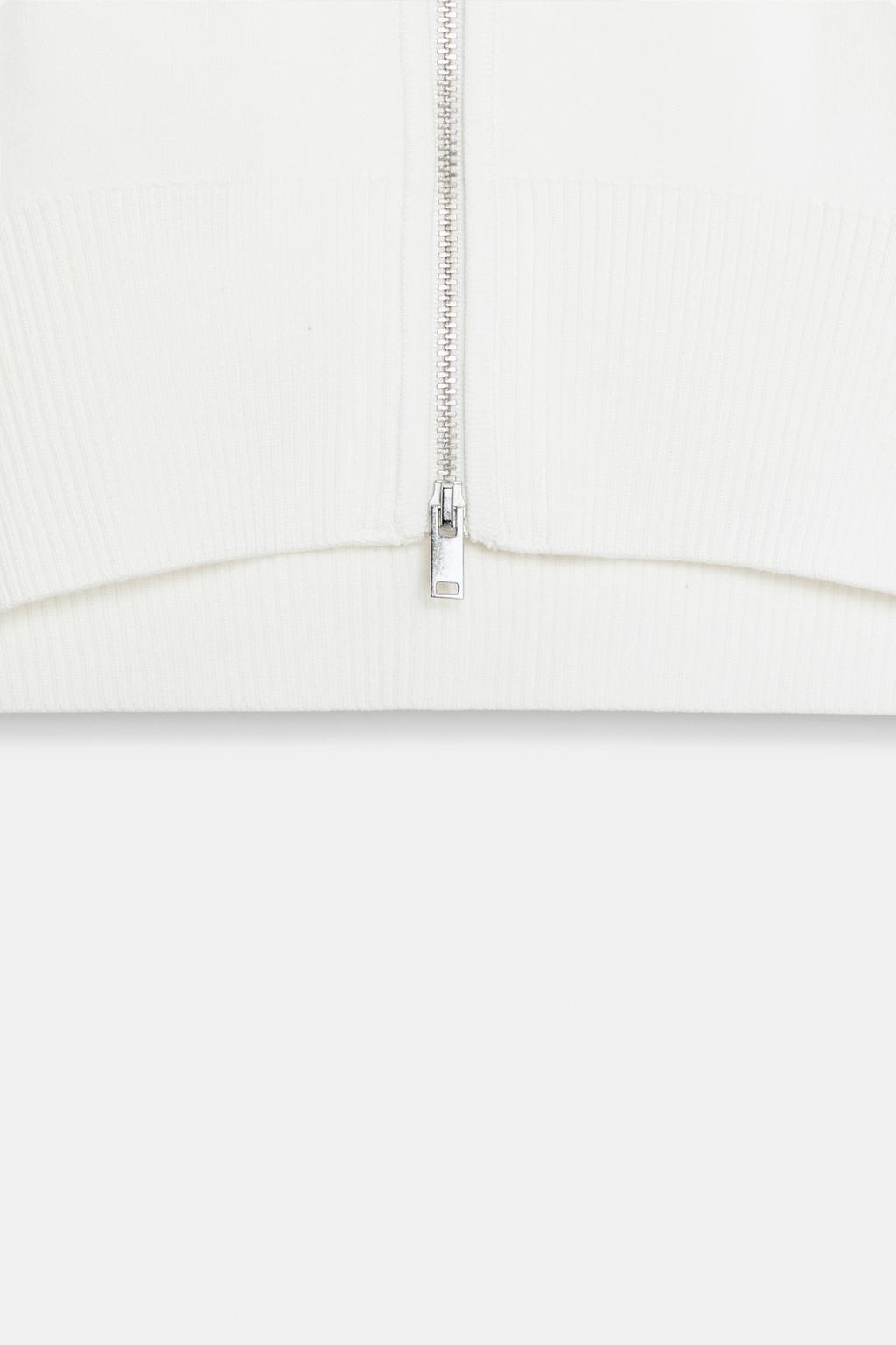 УКОРОЧЕННЫЙ КАРДИГАН НА МОЛНИИ