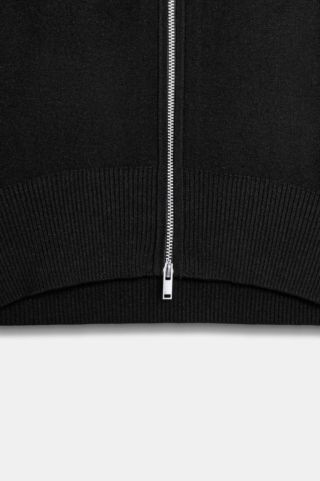 УКОРОЧЕННЫЙ КАРДИГАН НА МОЛНИИ