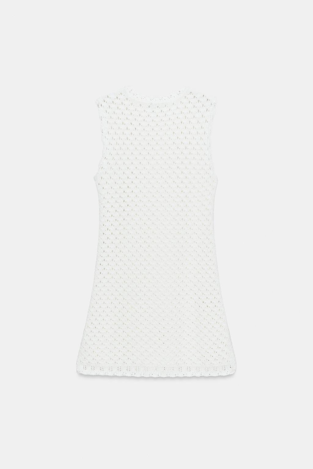 МИНИ-ПЛАТЬЕ ИЗ ТРИКОТАЖА POINTELLE