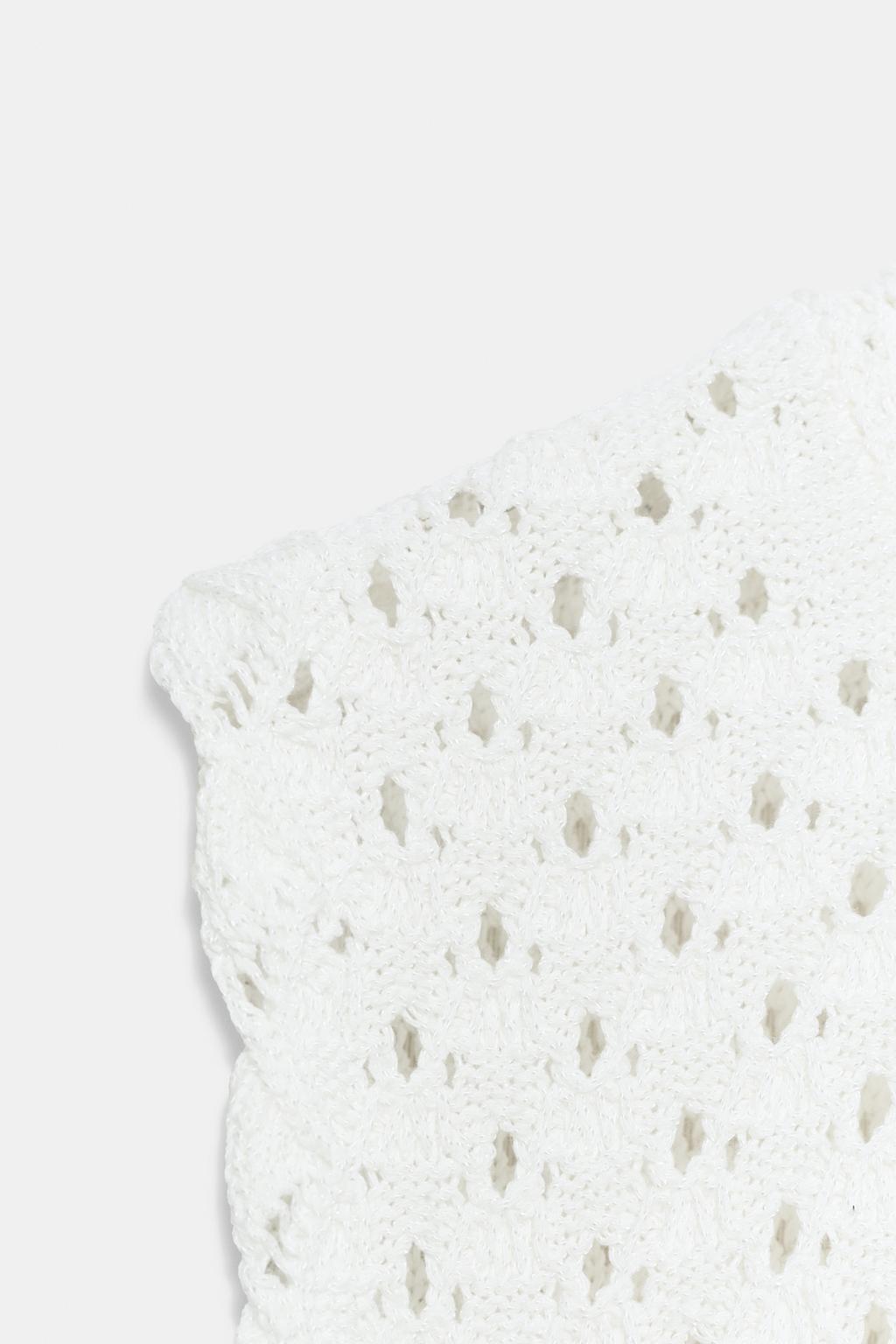 МИНИ-ПЛАТЬЕ ИЗ ТРИКОТАЖА POINTELLE