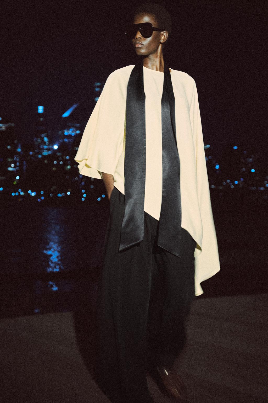 АСИММЕТРИЧНАЯ БЛУЗА С ПЛАТКОМ — ZW COLLECTION