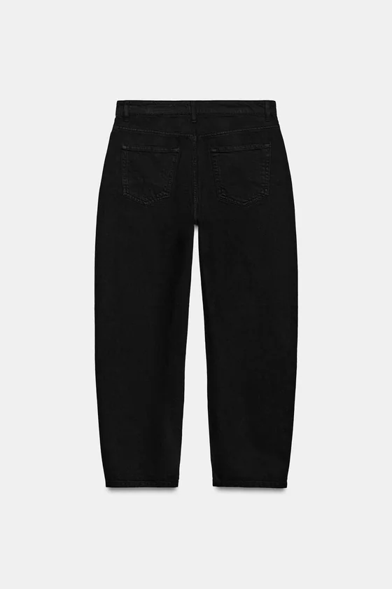 ЗАУЖЕННЫЕ ДЖИНСЫ СО СРЕДНЕЙ ПОСАДКОЙ — коллекция Zara «ZW»