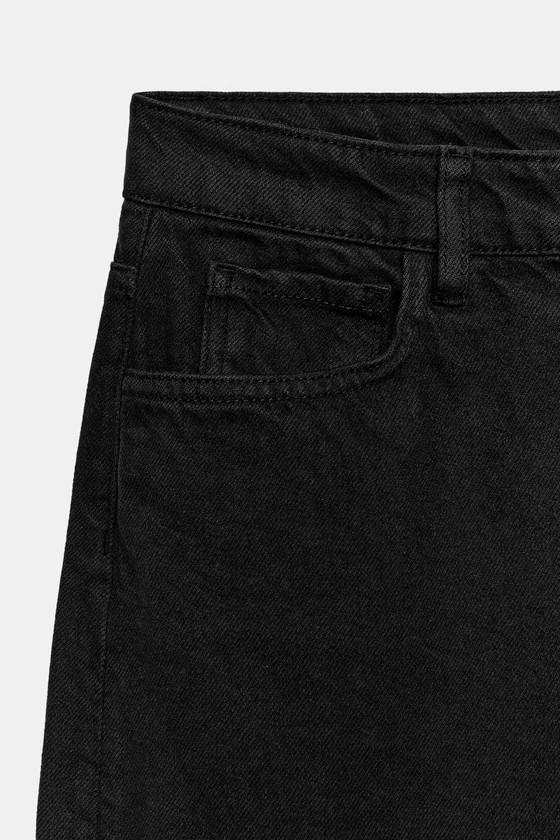 ЗАУЖЕННЫЕ ДЖИНСЫ СО СРЕДНЕЙ ПОСАДКОЙ — коллекция Zara «ZW»