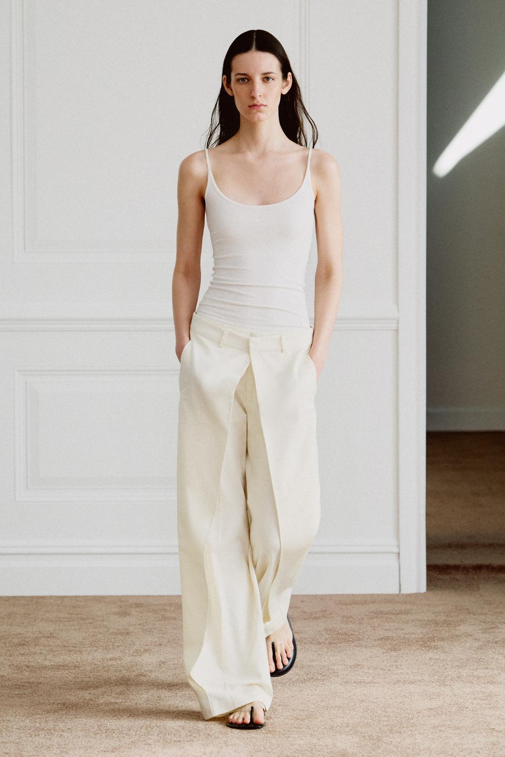 БРЮКИ С ЗАЩИПАМИ СПЕРЕДИ — ZW COLLECTION