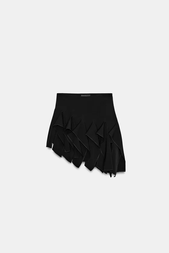 КОРОТКАЯ ЮБКА С ВОЛАНАМИ — коллекция Zara «ZW»