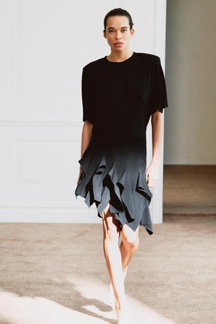 Короткая юбка с воланами — коллекция Zara «Zw»- Заказать в России