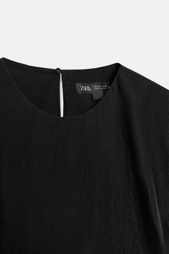 ТОП С БАСКОЙ БЕЗ РУКАВОВ — коллекция Zara «ZW»