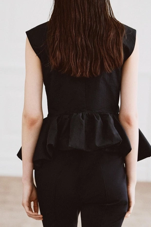 Топ с баской без рукавов — коллекция Zara «Zw»- Заказать в России