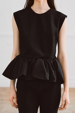 Топ с баской без рукавов — коллекция Zara «Zw»- Заказать в России